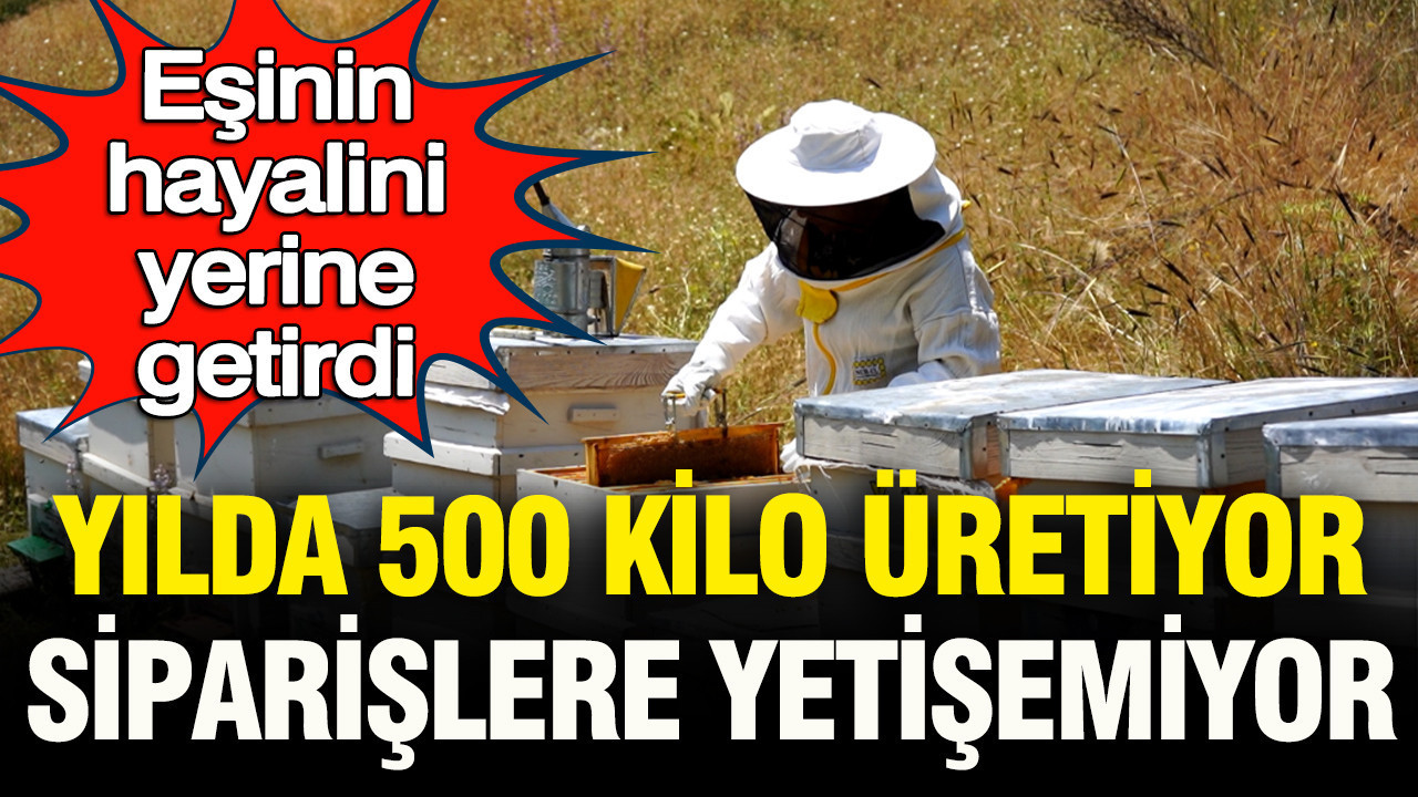 Eşinin hayalini yerine getirdi: Kadın arıcı yılda 500 kilo üretiyor, siparişlere yetişemiyor Img